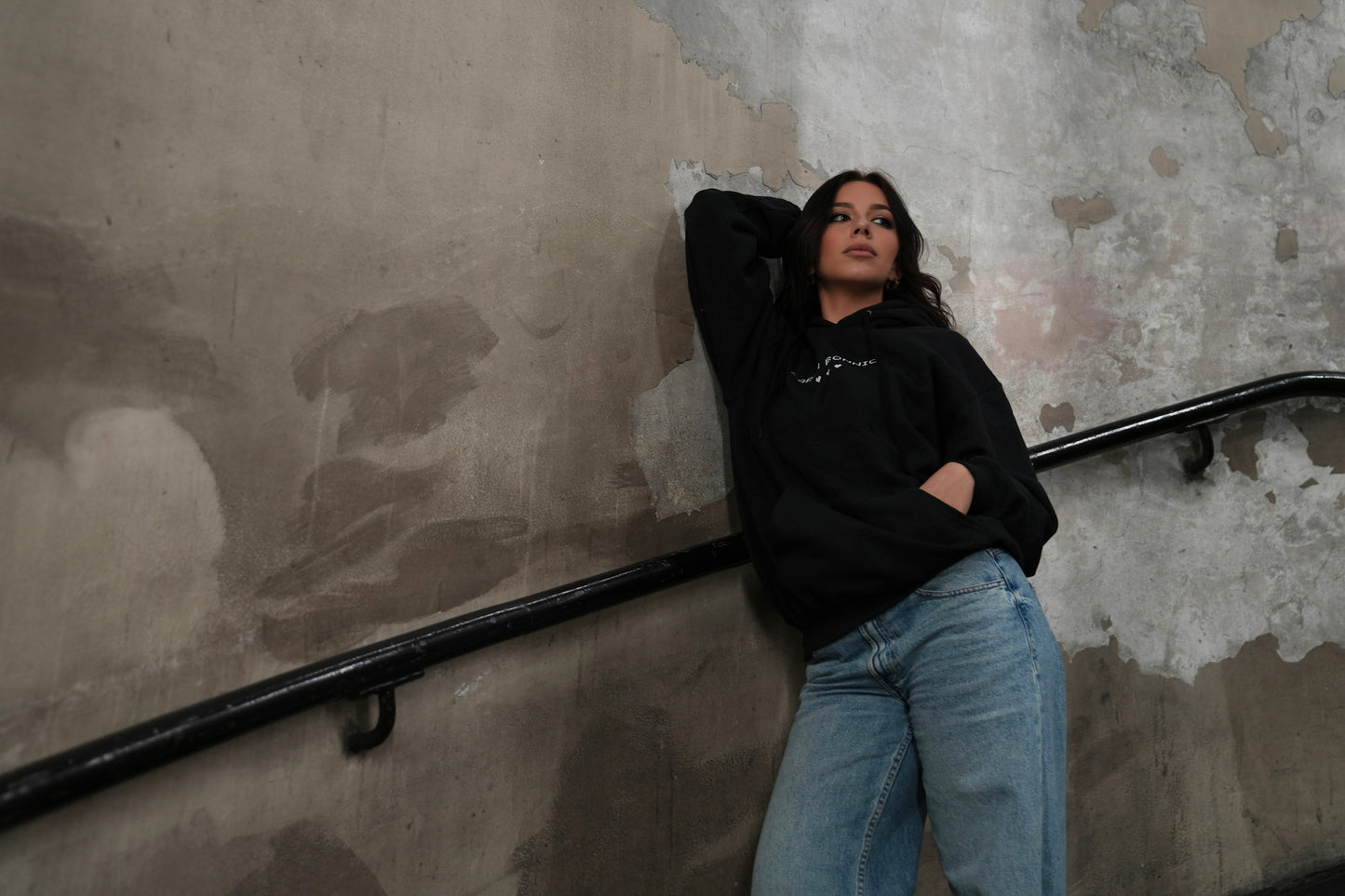 'SARAH BONNICI - THE 'L' ERA' Black Oversized Hoodie (Pre-Order)